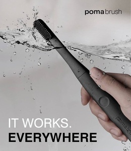 [PMBETBLK] PomaBrush Silicone Electric Toothbrush -  Black
