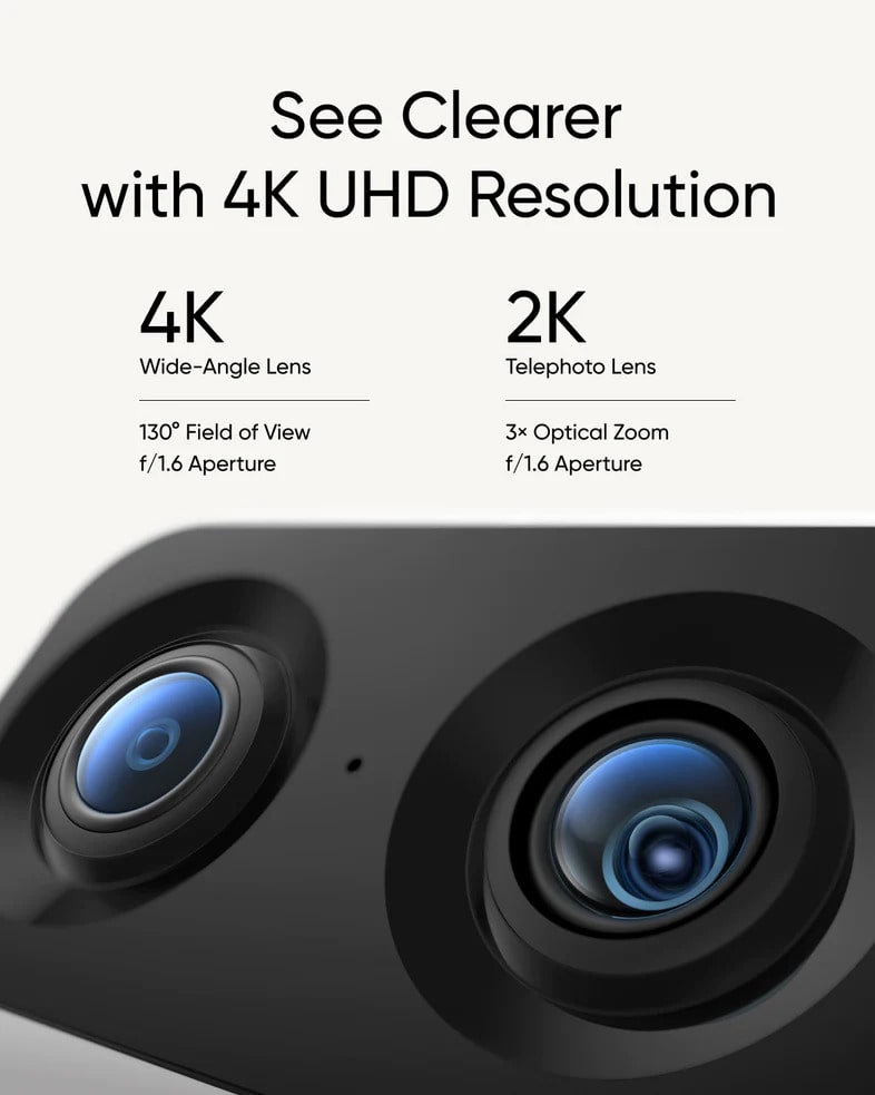 Eufy Indoor Cam S350 4K Dual Lens - UK Adaptor