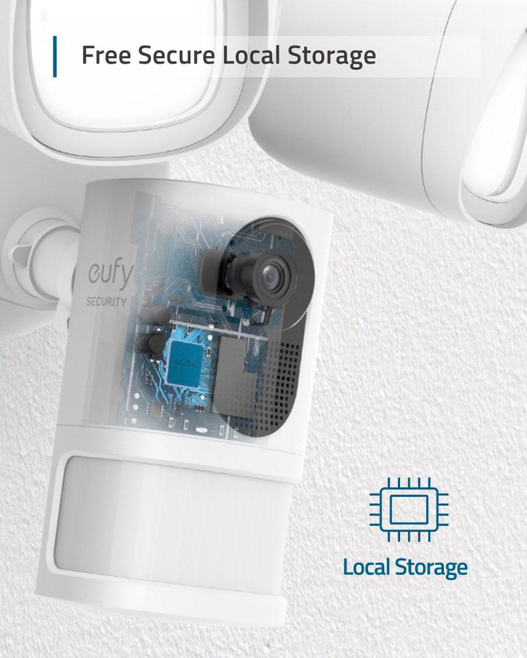  Eufy 1080P FloodLight Security Camera -White
