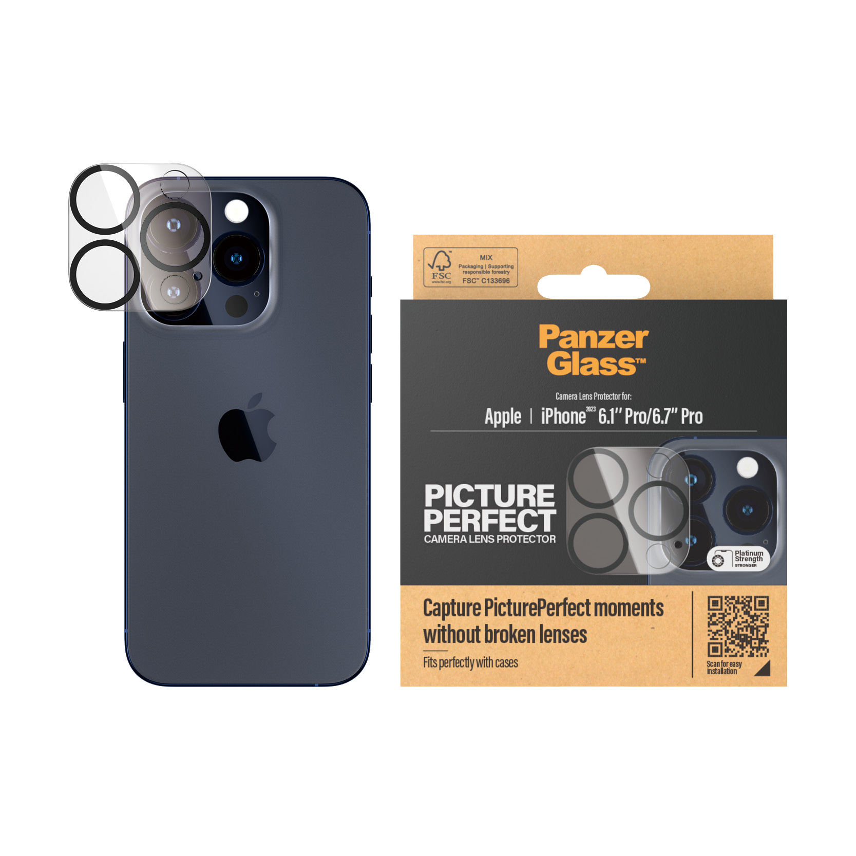 PanzerGlass iPhone 2023 Picture Perfect  6.1" Pro - 6.7" Pro Max