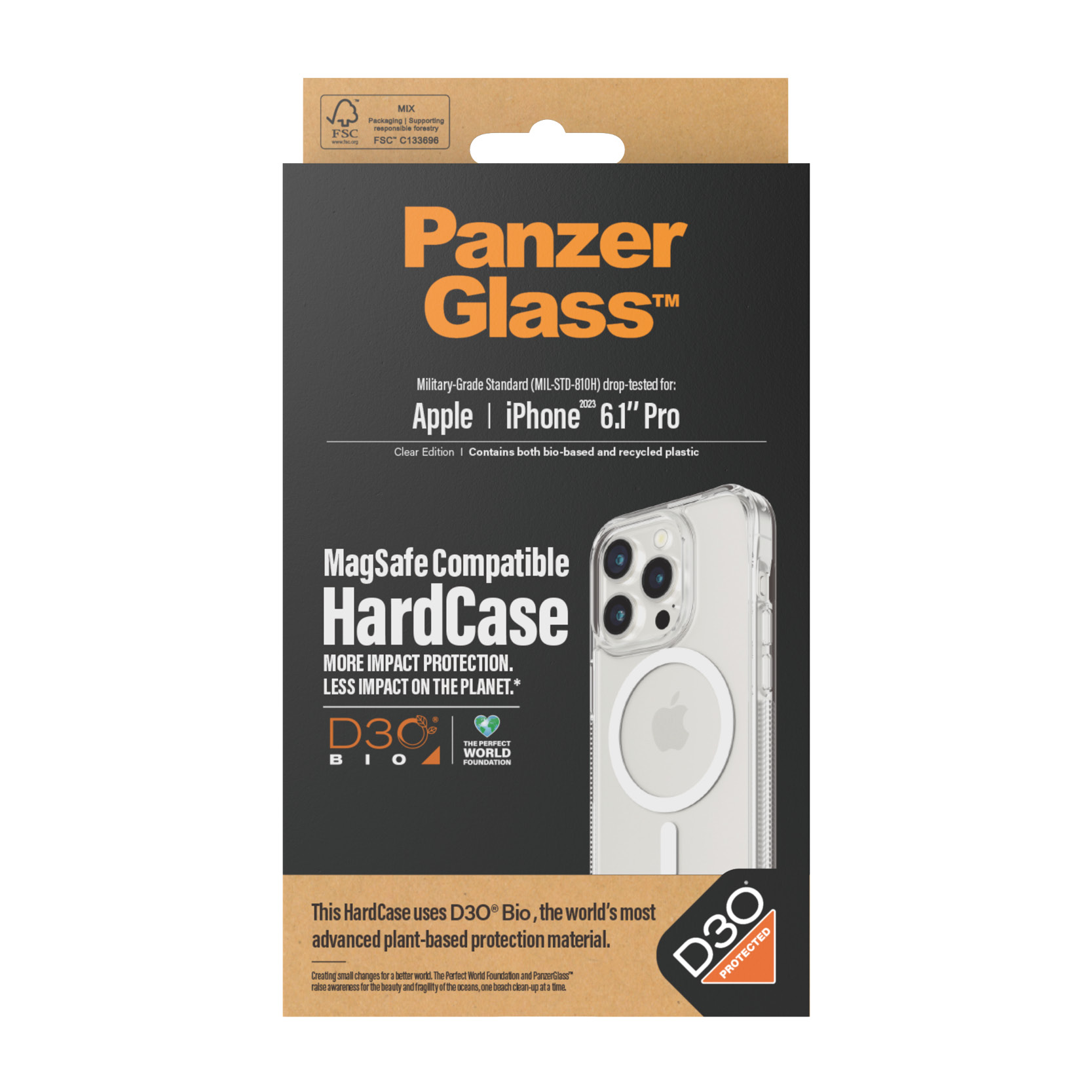 PanzerGlass iPhone 2023 6.1" Pro - HardCase MagSafe with D3O