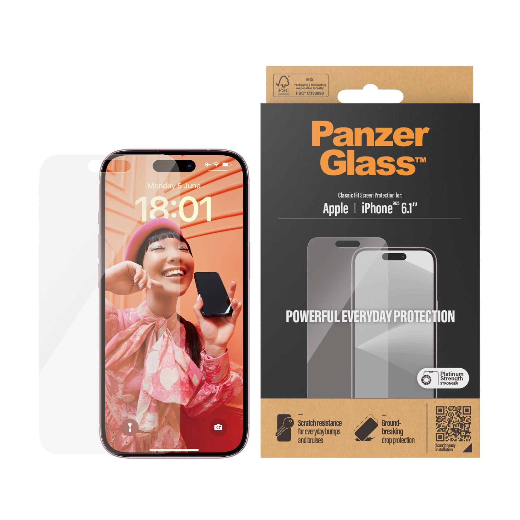 PanzerGlass iPhone 2023 6.1" - Classic Fit