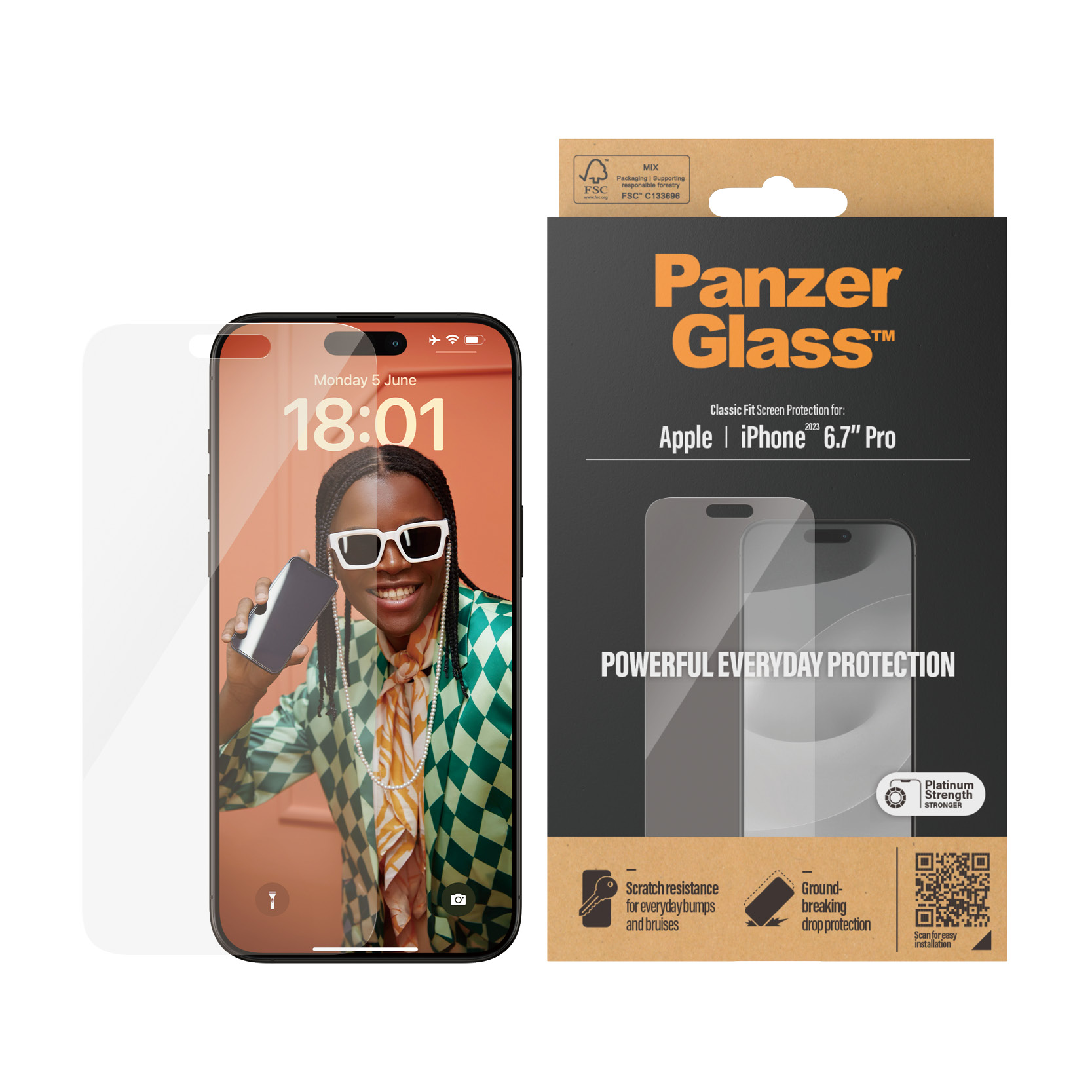 PanzerGlass iPhone 2023 6.7" Pro Max - Classic Fit