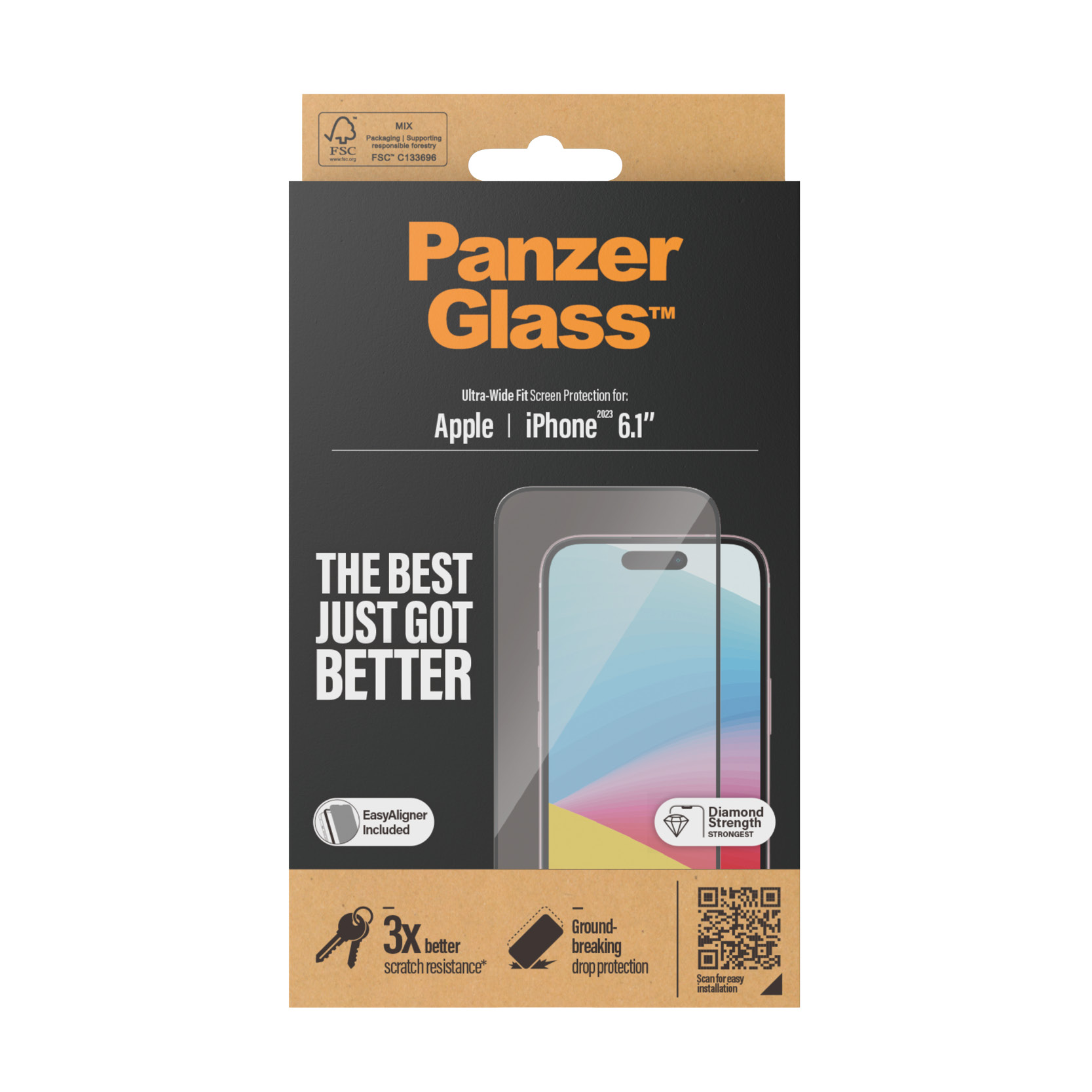 PanzerGlass iPhone 2023 6.1" - UWF - Clear
