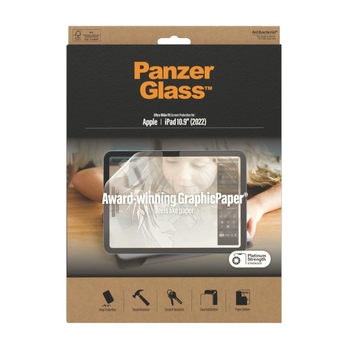 PanzerGlass GraphicPaper Screen Protector iPad 10.9" (2022) - Paper Feel (Ultra-Wide Fit)
