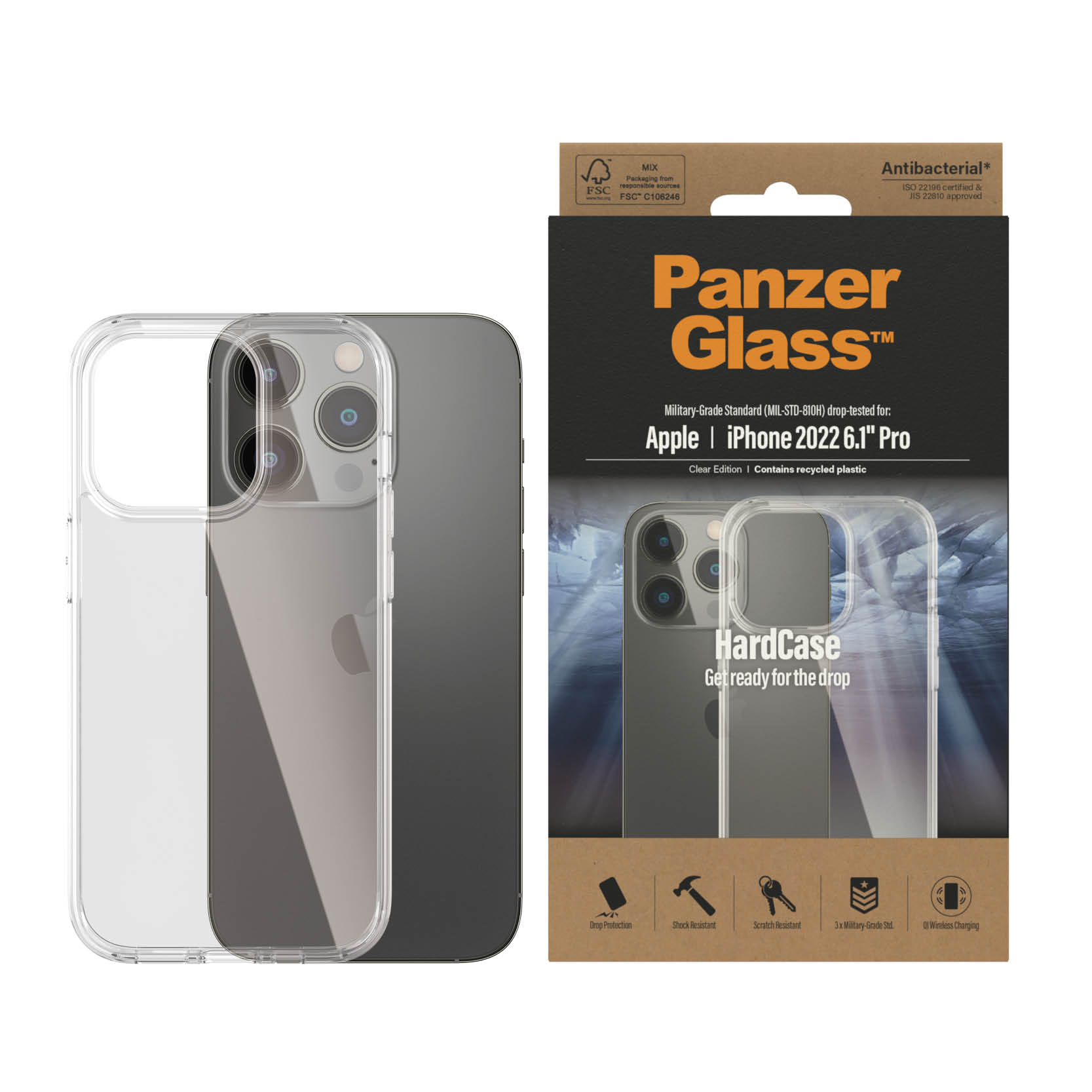 PanzerGlass HardCase Clear iPhone 2022 6.1" Pro