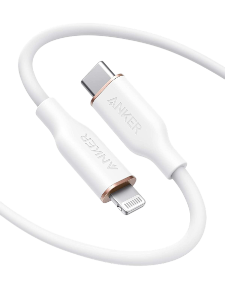 Anker PowerLine III Flow USB-C to Lightning (1.8m/6ft) -White