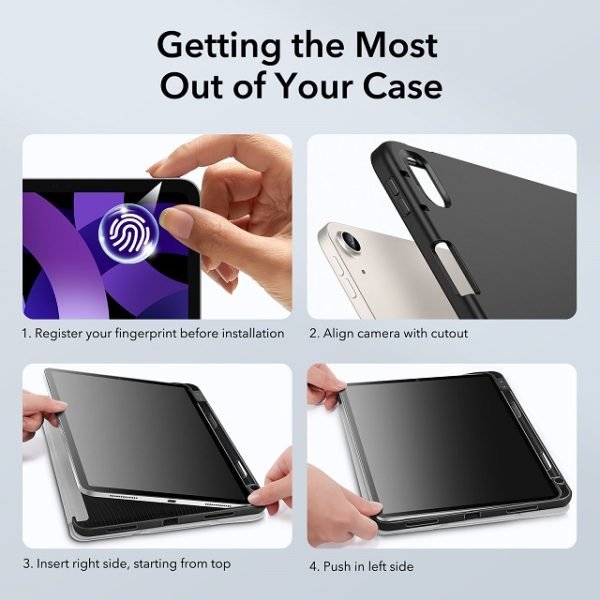 ESR iPad Air 5/4 Rebound Pencil Case (Silver Gray)