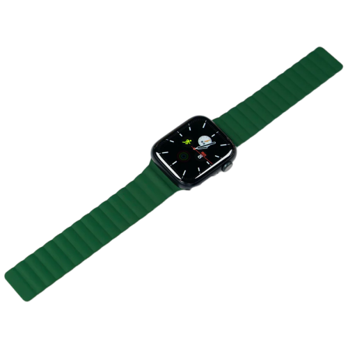 Torrii Saturn Silicone Magnetic Apple Watch Band for Ultra 49/ 45/ 44 /42 Mm  – Forest Green