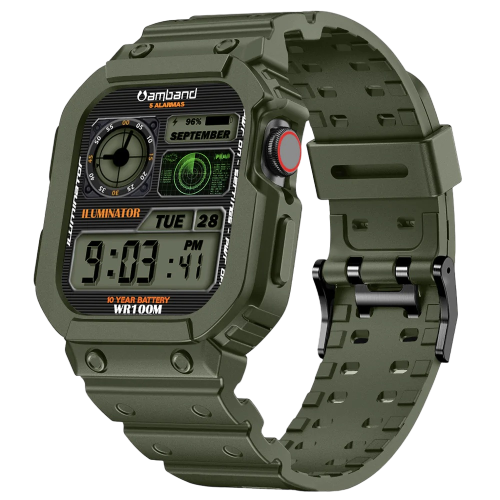 Amband Moving Fortress - Sport Series Apple Watch Band - 42/44 - Green