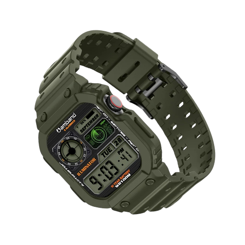 Amband Moving Fortress - Sport Series Apple Watch Band - 42/44 - Green