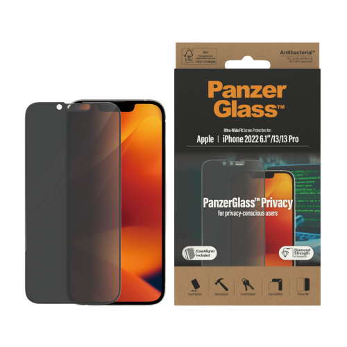 PanzerGlass iPhone 2022 6.1" UWF Privacy With Applicator