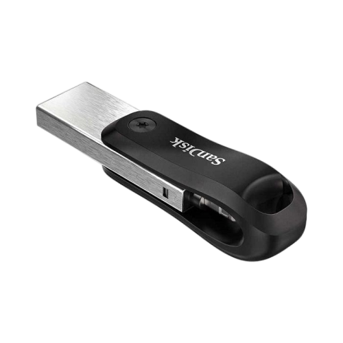 SanDisk iXpand Flash Drive Go 128GB - USB3.0 + Lightning - for iPhone and iPad