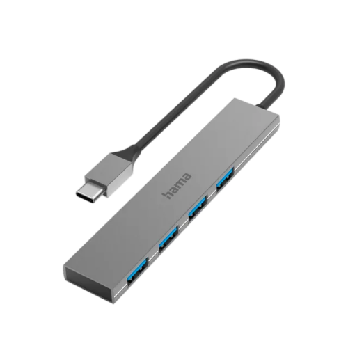 Hama 4-in-1 USB-C Hub, USB 3.2 Gen1, 5 Gbit/s - Anthracite