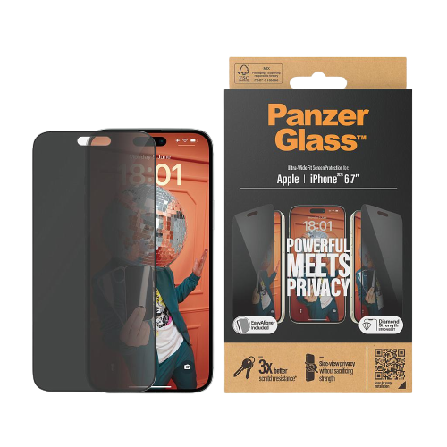 PanzerGlass iPhone 15 6.7" - UWF - Privacy
