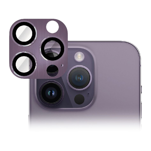 Smartix Premium Aluminium Camera Glass for Iphone 14 Pro/Pro Max- Deep Purple