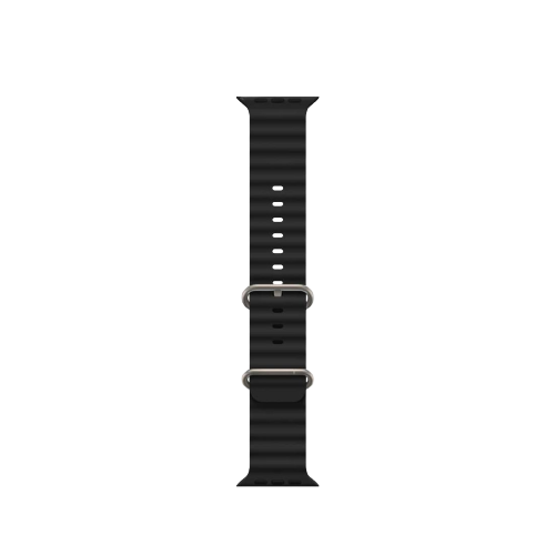 Smartix Premium Silicone Strap For Apple watch 49,/45/44/42 Black