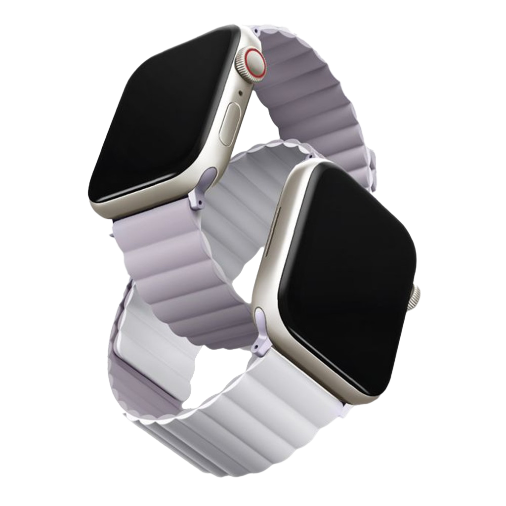 Uniq Revix Reversible Magnetic Apple Watch Strap 41/40/38mm - Lilac (Lilac/White)