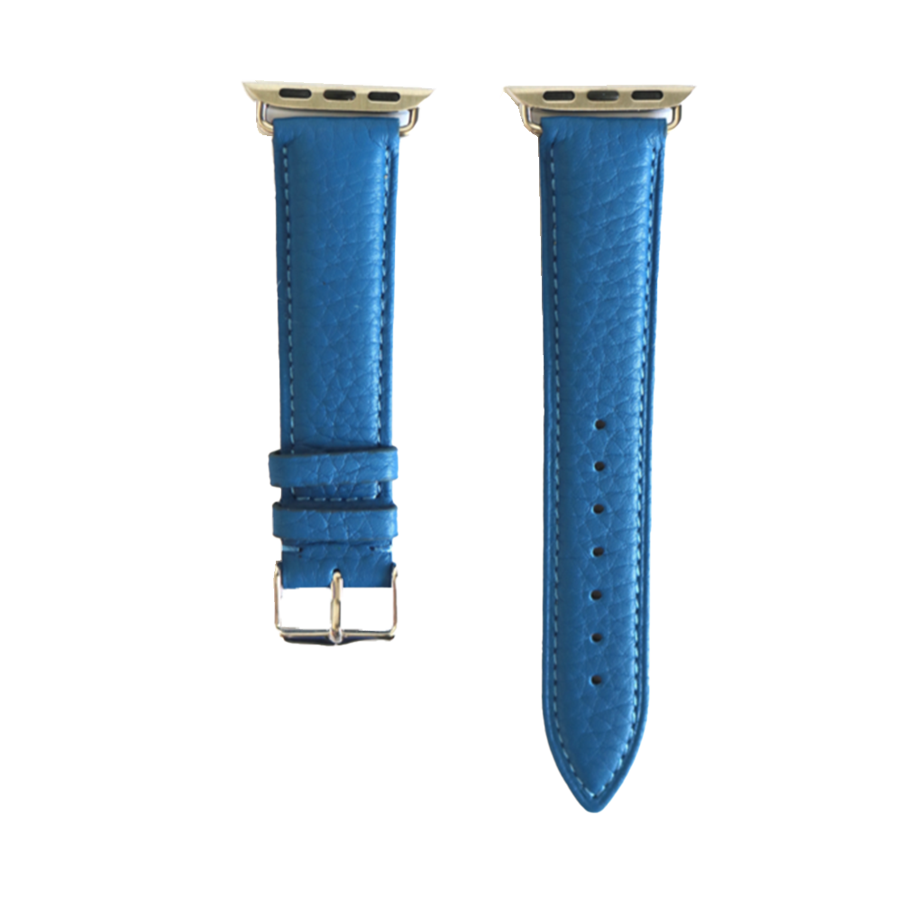 Michael Louis Pebbled Leather Strap Apple Watch - 42/44mm-Blue