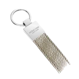 Michael Louis Pebbled Leather Holder Classic Key-Grey