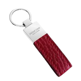 Michael Louis Pebbled Leather Holder Classic Key-Red