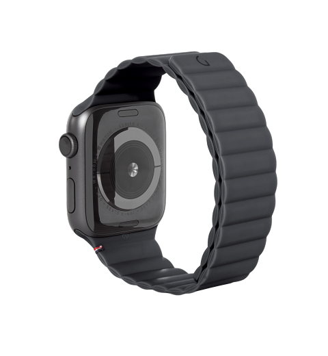 Decoded Apple Watch 49/45/44/42 mm Series 1-8/SE/Ultra Silicone Magnet Traction Strap Lite - Charcoal