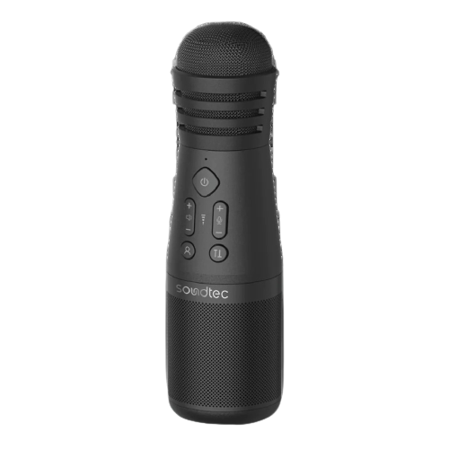 Soundtec By Porodo Karaoke Microphone With Built-In Speaker - Black
