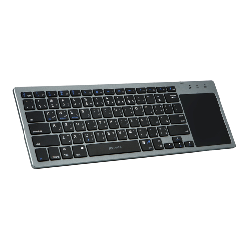 Porodo Wireless Keyboard With Touch-Pad Ultra Slim Bluetooth Keyboard
