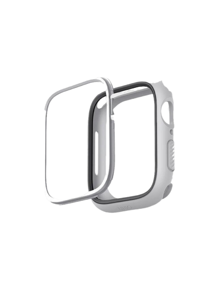 Uniq Moduo Apple Watch Case With Interchangeable Pc Bezel 41/40mm - Chalk (Chalk/stone Grey)