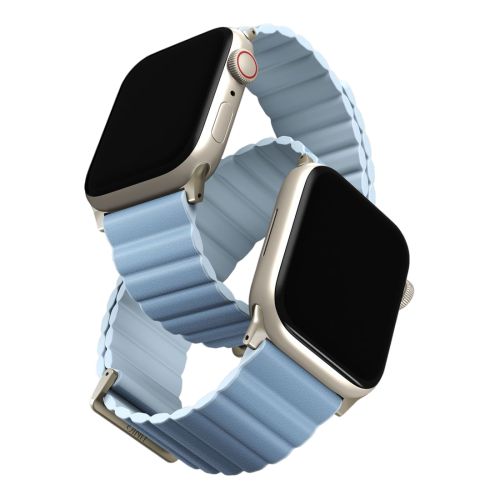 Uniq Revix Premium Edition Reversible Magnetic Apple Watch Strap 41/40/38mm - Arctic (Arctic/soft Blue)