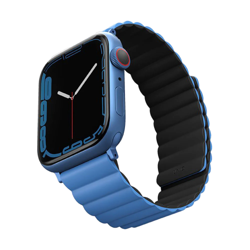 Uniq Revix Reversible Magnetic for Apple Watch Strap 42/44/45mm Caspian (Blue/Black)