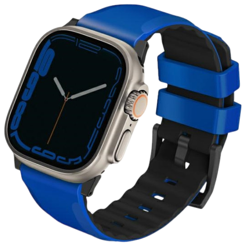 Uniq Linus Airosoft Silicone Strap For Apple Watch 49/45/44/42mm - Racing Blue
