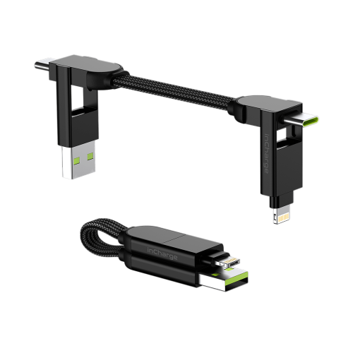 Rolling Square inCharge X 6 in 1 Cable - Black
