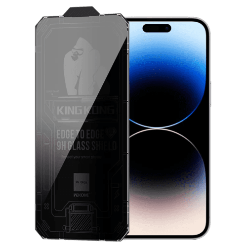WEKOME WTP-067 Vacha Series Kingkong Screen Protector (PRIVACY) - Black For Iphone 15 Pro Max