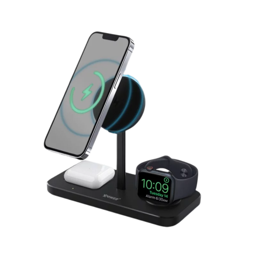 XPower WLS10 5 In1 15W Made For Watch Magnetic Wireless Charging Station - Black
