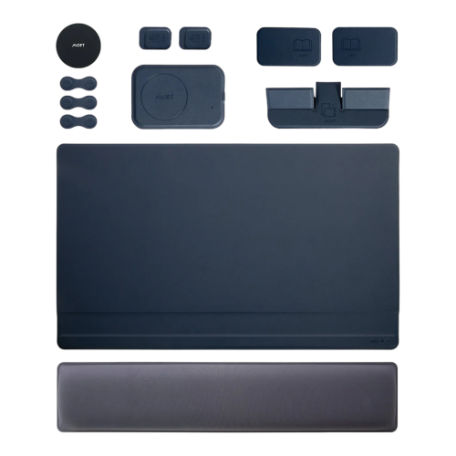 MOFT 10 in1 Smart Desk Mat+Digital Set- Nondigital Set - Oxford Blue