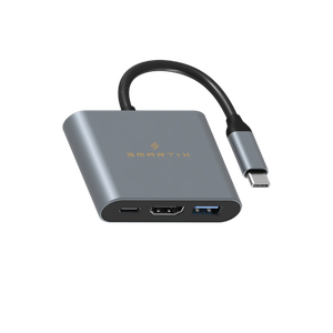 [0728040915527] Smart Premium 3 in 1 Hub (USB-C) Cable