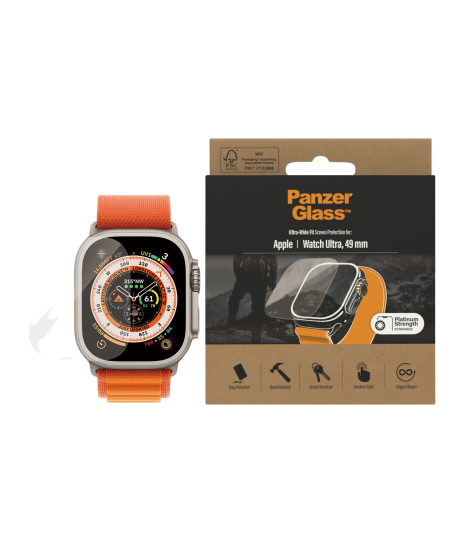 PanzerGlass Apple Watch Ultra 49 mm Screen Protector - 3680