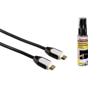 [4007249565952] Hama High Speed HDMI Cable 1.5 m with LCD-Plasma Cleaning Gel