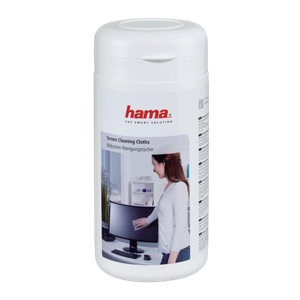 [4047443385543] Hama Screen Cleaning Cloths 100 pcs in Dispenser Tub
