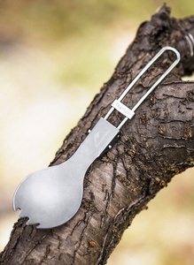 [6927595734780] Naturehike Titanium alloy outdoor travel folding tableware - titanium-spoon