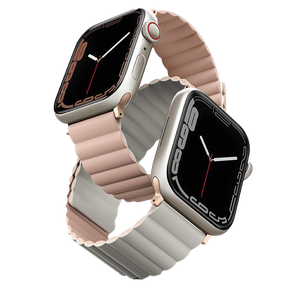 [8886463679159] Uniq Revix Reversible Magnetic for Apple Watch Strap 42/44/45mm Blush (Pink/Beige)