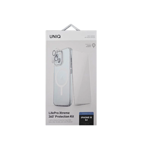 [8886463686331] Uniq iPhone 15 6.1 Magclick Charging Lifepro Xtreme (AF) 360 Protection Bundle Pack