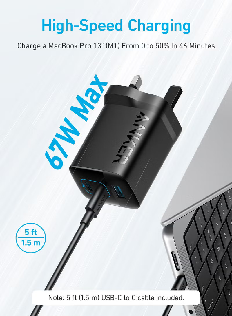 Anker 336 Charger (67W) -Black