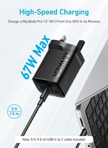 [A2674K11] Anker 336 Charger (67W) -Black
