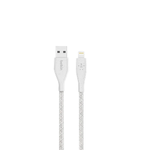 [BKN-F8J236BT10-WHT] Belkin Duratek Plus Lightning To Usb-a Cable - 3m - White