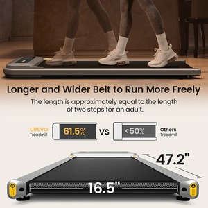 [FTMWP1EUGY02] UREVO Under Desk Walking Pad Treadmill, Large Running Area, 2.25HP