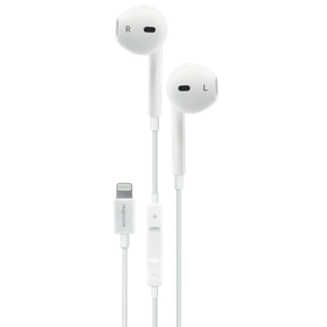 [PD-LSTEP-WH] Soundtec By Porodo Stereo Earphone Lightning With 3-Button Controls - White