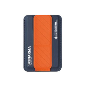 [SK-KADO-BLUORG] SkinArma Kado Mag-Charge Card Holder With Grip Stand - Blue/Orange
