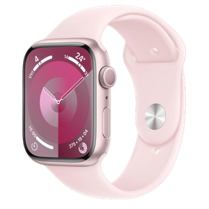 [TRMR933QA/A] Apple Watch Series 9 GPS 41mm Pink Aluminium Case with Light Pink Sport Band - S/M